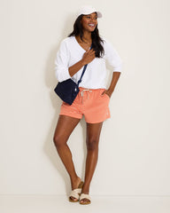 Suncoast Loop Terry Stripe Shorts - Peach Gelato