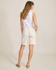 Boracay Canopy Shores Chino Bermuda 10-Inch Shorts - White