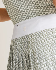 Alicia Puerto Palms Pleated IslandZone Skort - Plant