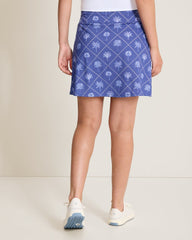 Abby Getaway Fronds IslandZone Skort - Sanibel Blue