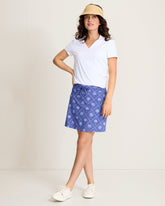 Abby Getaway Fronds IslandZone Skort - Sanibel Blue
