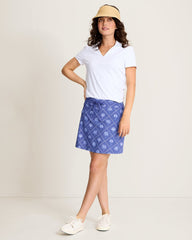 Abby Getaway Fronds IslandZone Skort - Sanibel Blue