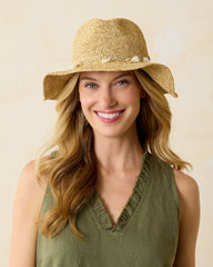 Taylor Straw Raffia Lux Hat - Natural/Gold/White