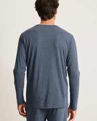 Jersey Long-Sleeve Crewneck T-Shirt - Heathered Blue