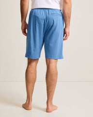 Big & Tall Piqué Pajama Shorts - Heathered Blue