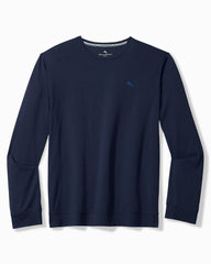 Big & Tall Solid Marlin Jersey Long-Sleeve T-Shirt - Deep Navy