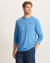 Solid Marlin Jersey Long-Sleeve T-Shirt - Med Blue