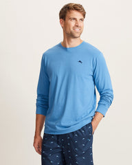 Solid Marlin Jersey Long-Sleeve T-Shirt - Med Blue