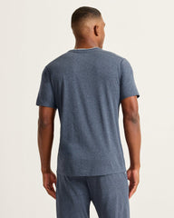 Big & Tall Jersey Short-Sleeve V-Neck T-Shirt - Heathered Blue