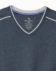 Big & Tall Jersey Short-Sleeve V-Neck T-Shirt - Heathered Blue