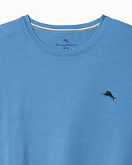 Big & Tall Solid Marlin Jersey Short-Sleeve T-Shirt - Med Blue