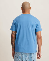 Solid Marlin Jersey Short-Sleeve T-Shirt - Med Blue