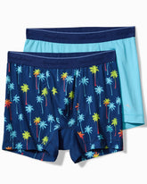 Aloha Print Tech Boxer Briefs - 2-Pack - Island Navy