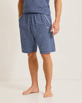 Jersey Lounge Shorts - Stripe Blue