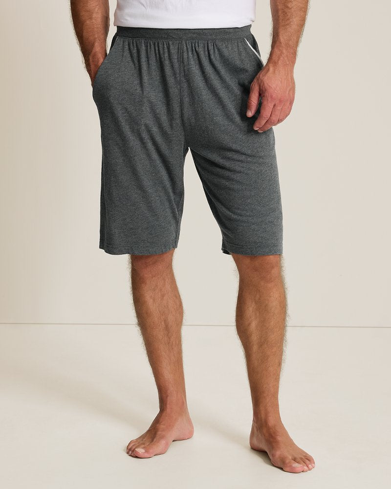 Jersey Lounge Shorts - Heather Charcoal Grey