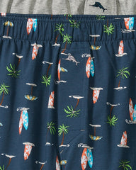 Knit Tropical Paradise Print Boxers - 2-Pack - Navy