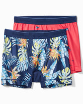 Mesh Tech Print Boxer Briefs — 2-Pack - Coral Novelty