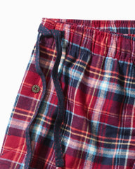 Big & Tall Flannel Long Sleeve & Pants Pajama Set - Beet Red