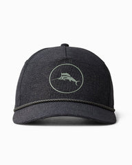 Tommy Bahama Chip Shot Marlin Logo Packable Cap - Black