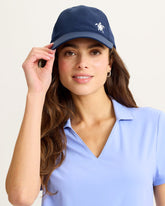 The Monstera Turtle Packable Cap - Navy
