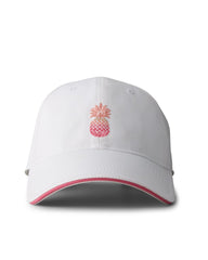 The Ombré Pineapple Packable Cap - White