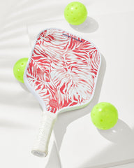 Tommy Bahama x Coastal Pickle Monstera Mirage Pickleball Paddle - Pure Coral