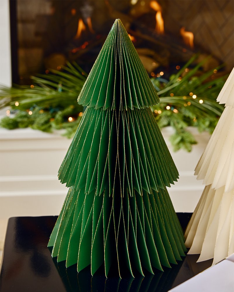 Green 18-Inch Paper Tabletop Tree - Green