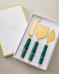Gold Bamboo Charcuterie Tool Trio - Multicolor