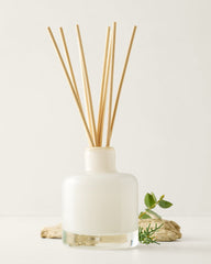 Beach Linen Powdered Glass Reed Diffuser - White