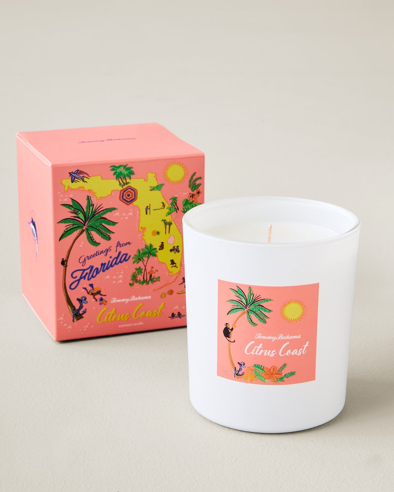 Destination Florida Citrus Coast 5-oz. 2-Wick Candle - White