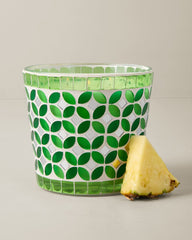 Pineapple Cilantro Mosaic 26.5-oz. 3-Wick Candle - Pineapple Cilantro