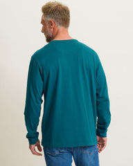 Bali Skyline Long-Sleeve T-Shirt - Dark Blue Lagoon