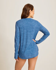 Relaxed Rash Guard - Indigo Tide