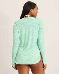 Relaxed Rash Guard - Aqua Jade