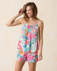 Sleeveless Tank & Shorts Pajama Set - Almost Aqua