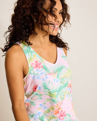 Jersey Tank & Shorts Pajama Set - Pale Pink
