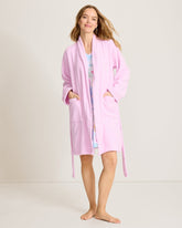 Terry Long-Sleeve Short Robe - Sweet Dreams