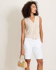 Boracay Chino Bermuda 10-Inch Shorts - White