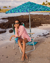 Tommy Bahama Tonal Palm Trees ANCHORX Beach Umbrella - Multicolor
