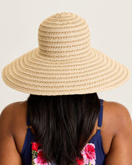 Ribbon Round Crown Packable Sun Hat - Natural