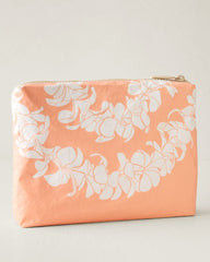 Aloha Collection Plumeria Lei Small Pouch - Peachy
