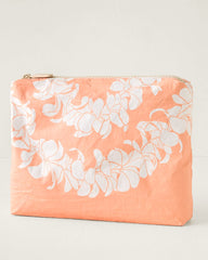 Aloha Collection Plumeria Lei Small Pouch - Peachy