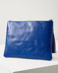 Tommy Bahama Perforated Leather Pouch - Blue