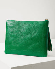 Tommy Bahama Perforated Leather Pouch - Green