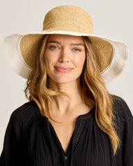 Lucia Brimmed Hat - White