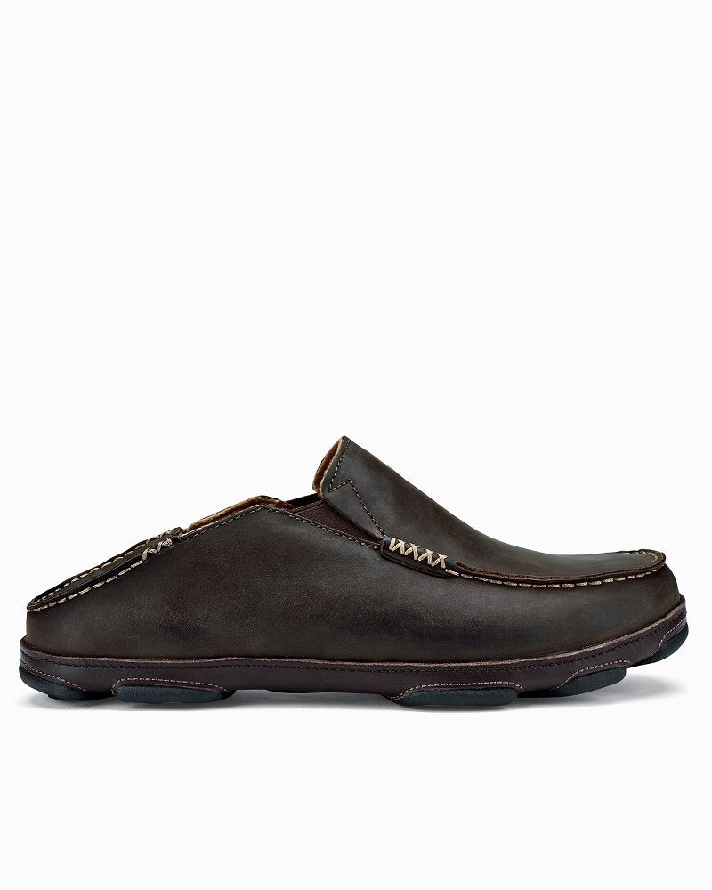 Men's OluKai Moloā Slip-On Shoes - Dark Wood
