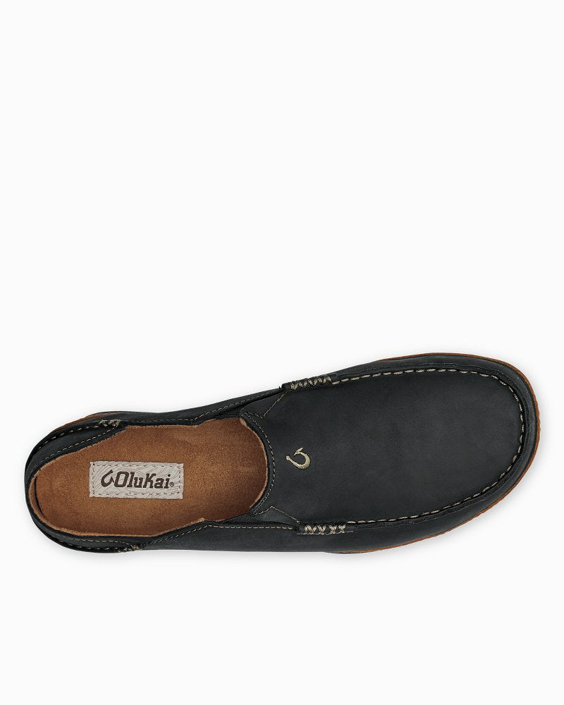 Men's OluKai Moloā Slip-On Shoes - Black