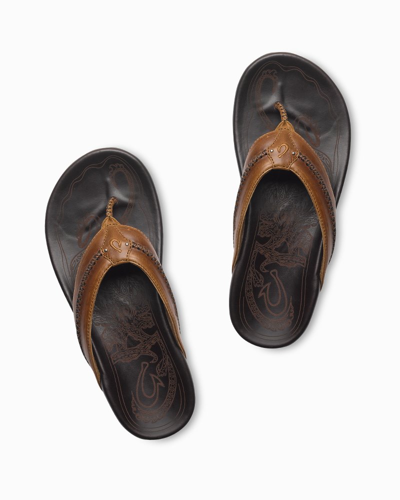 Men's OluKai Mea Ola Sandals - Tan