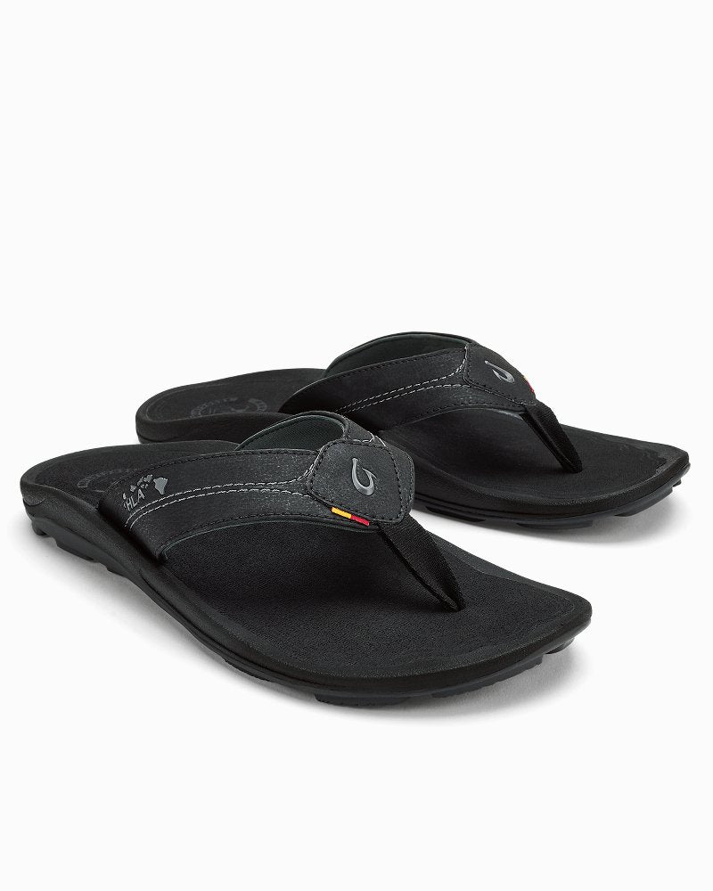 Men's OluKai Kīpī Sandals - Black