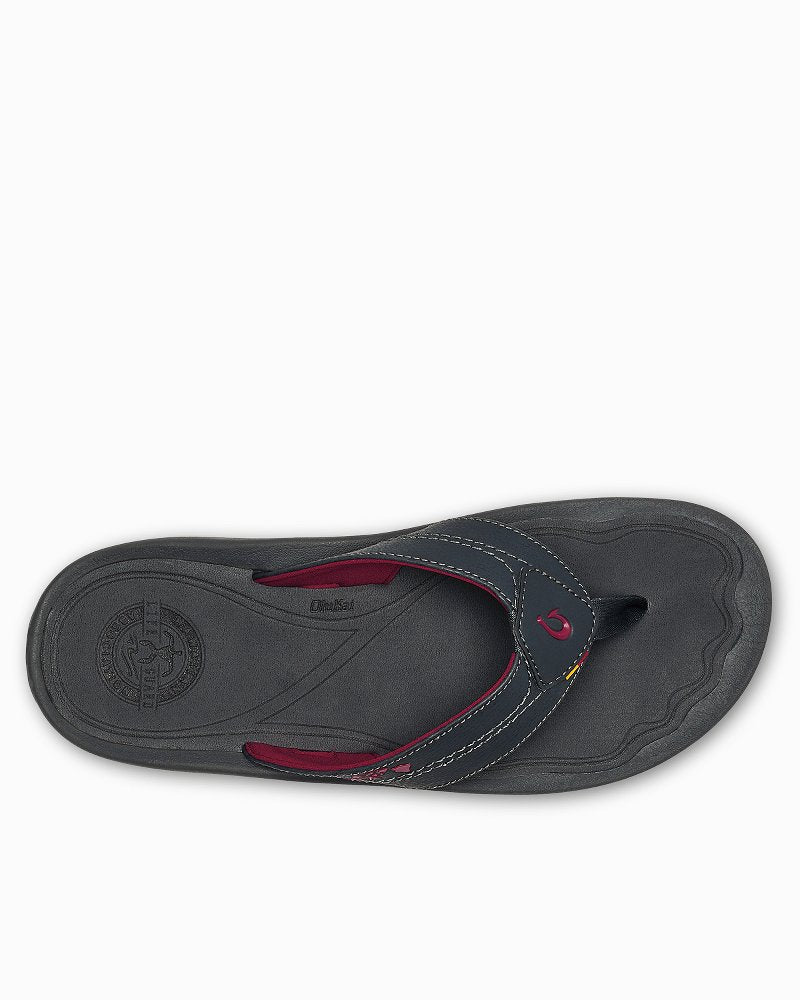 Men's OluKai Kīpī Sandals - Dark Shadow